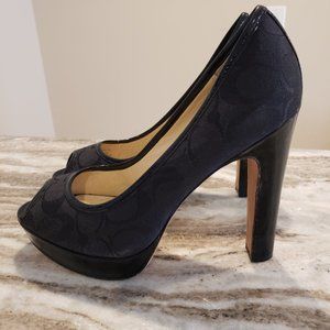 Coach Peep Toe Pumps Heels